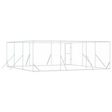 Outdoor Dog Kennel Silver 6x6x2 m Galvanised Steel 3190460