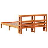 Bed Frame without Mattress Wax Brown 140x190 cm Solid Wood Pine 3306061
