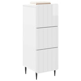 Drawer Cabinet High Gloss White 33 x 34.5 x 92 cm 894389