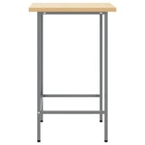 Corner Table Grey 55 x 55 x 85 cm Steel and Engineered Wood 4103466