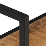 Wall Shelf 60x20x60 cm Rough Mango Wood 321076