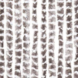 Insect Curtain Taupe and White 100x220 cm Chenille 325462