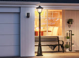 2.4 m Garden Lamp Post Light, LED Solar Powered Patio Path Lighting Lamp with Aluminium Frame, PIR T3398P317828