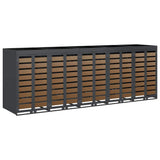 Wheelie Bin Storage for 5 Bins Anthracite 340 x 77.5 x 121.5 cm 3394776
