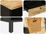 Storage Cabinets Natural 100 x 33 x 46 cm Solid Mango Wood 4018860