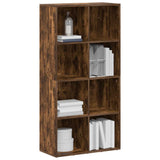 Book Cabinet/Sideboard Smoked Oak 66x30x130 cm Engineered Wood 815249
