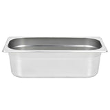 Gastronorm Containers 8 pcs GN 1/3 100 mm Stainless Steel 50895