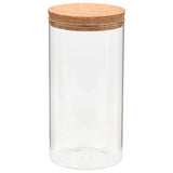 Storage Glass Jars with Cork Lid 6 pcs 1400 ml 50841