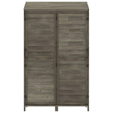 Garden Shed Anthracite 102x52x174.5 cm Solid Wood Fir 152192