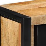 TV Cabinet 100x30x40 cm Solid Rough Wood Mango 4013589