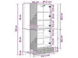 Cabinet Set 2 pcs 66 x 34.5 x 95 cm Engineered Wood 3416618