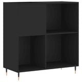 Record Cabinet Black Engineered Wood 84.5 x 38 x 89 cm Modern 831765