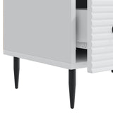 TV Cabinet with Drawer White 147 x 34.5 x 30 cm Engineered Wood 894935