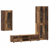TV Cabinet Set with Shelf FLORIN 3 pcs Old Wood Engineered Wood 3397952