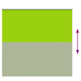 Roller Blind Blackout Leaves Green 150x175 cm Fabric Width 146.6 cm Polyester 4011294