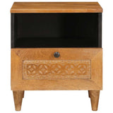 Bedside Cabinet Light Brown 40 x 33 x 46 cm Solid Acacia wood 4018086