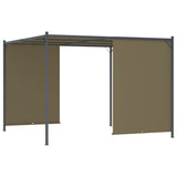 Garden Pergola with Retractable Roof 3x3 m Taupe 180 g/m 312225