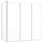 ZNTS Bath Enclosure 120x69x130 cm Tempered Glass Transparent 146227