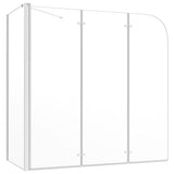 ZNTS Bath Enclosure 120x69x130 cm Tempered Glass Transparent 146227