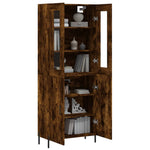 Highboard Smoked Oak 69.5x34x180 cm Engineered Wood 3198222