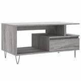 Coffee Table Grey Sonoma 90x49x45 cm Engineered Wood 831026