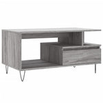 ZNTS Coffee Table Grey Sonoma 90x49x45 cm Engineered Wood 831026