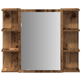 Bathroom Mirror Cabinet Old Wood 80x20.5x64 cm Engineered Wood 856036