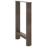 Dining Table Legs Natural Steel 2 pcs 50x cm Steel 4013303
