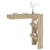 ZNTS Wall Bar Table Sonoma Oak 102x45x103.5 cm Engineered Wood 811784