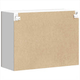 Kitchen Wall Cabinet with Glass Door Lucca Brown Oak Engineered Wood 853854
