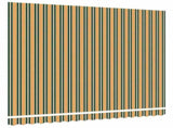 Awning Replacement Fabric Green and yellow 4 x 3.5 m Polyester 42000645