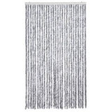 Insect Curtain White and Grey 118x220 cm Chenille 315134