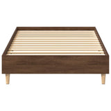Bed Frame No Mattress Brown Oak 90x200 cm Engineered Wood 861054