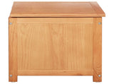 Storage Box with Storage 50 x 45 x 45 cm Solid Oak Wood 42000873