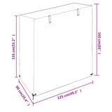 Swing Bench Covers 2 pcs 8 Eyelets 125x90x135/165 cm Polyethylene 3155381