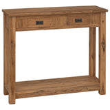 Console Table Natural 90 x 30 x 80 cm Solid Teak Wood 42024245