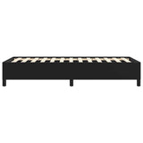 Bed Frame without Mattress Black 100x190 cm Twin Faux Leather 347275