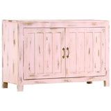 Sideboard Light Pink 110x35x70 cm Solid Mango Wood 247764