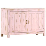 Sideboard Light Pink 110x35x70 cm Solid Mango Wood 247764