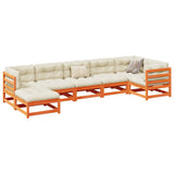 Garden Sofa Set Wax Brown Solid pine wood Large Foldable 3299542