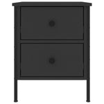 ZNTS Bedside Cabinets 2 pcs Black 40x42x50 cm Engineered Wood 825984