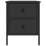 Bedside Cabinets 2 pcs Black 40x42x50 cm Engineered Wood 825984