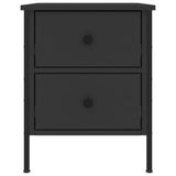 ZNTS Bedside Cabinets 2 pcs Black 40x42x50 cm Engineered Wood 825984