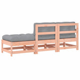 3 Piece Garden Lounge Set with Cushions Solid Wood Douglas 825602
