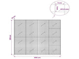 Gabion with 3.5 mm Wire and 5x5 cm Mesh 200x10x200 cm 3462094