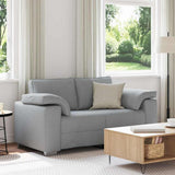 Sofa Light Grey 160 x 77 x 82 cm Fabric 4105217