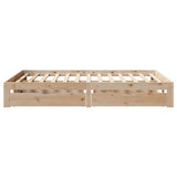 Bed Frame with Drawers without Mattress 120x190 cm Small Double 3301936