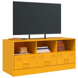 TV Cabinet Mustard Yellow 99x39x44 cm Steel 841736