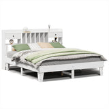Bed Frame without Mattress White 180x200 cm Super King Solid Wood Pine 3308835