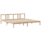 Bed Frame with Headboard without Mattress 180x200 cm Super King 3305975